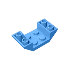 GOBRICKS GDS-683 Inverted 45 4 x 2 Double with 2 x 2 Cutout - YWOBB