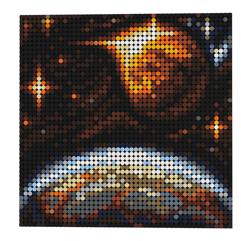 GOBRICKS MOC A0321Y03 Space Canvas - Sunset - YWOBB