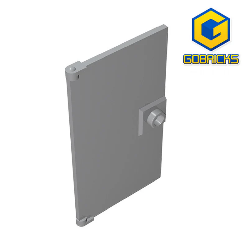 GOBRICKS GDS-763 Door 1 x 4 x 6 with Stud Handle - YWOBB