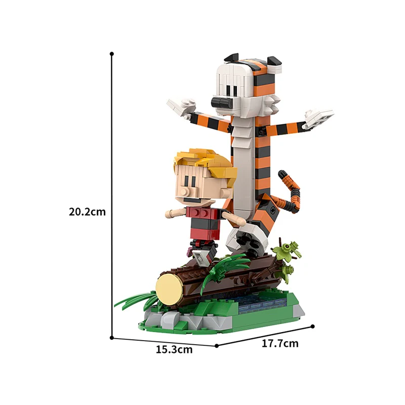GOBRICKS MOC A1392 Calvin And Hobbes - Tigger - YWOBB