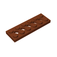 GOBRICKS GDS-698  Plate 2 x 6 with 5 Holes - YWOBB