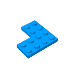 GOBRICKS GDS-696 Plate 4 x 4 Corner - YWOBB