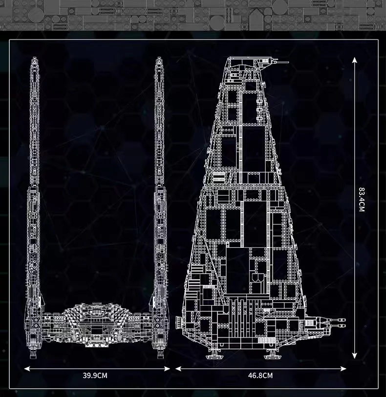 Mould King 21011 UCS Command Shuttle (Upsilon Shuttle) OVP US Warehouse Version - YWOBB