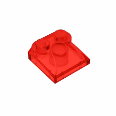 GOBRICKS GDS-800  Curved 2 x 2 x 2/3 with Two Studs and Curved Sides - YWOBB