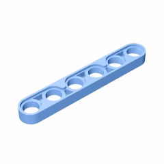 GOBRICKS GDS-694 Liftarm Thin 1 x 6 - YWOBB