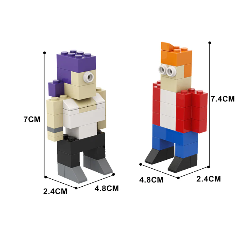 GOBRICKS MOC 156603 Leela & amp Fry - Futurama - YWOBB