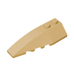 GOBRICKS GDS-744 Wedge 6 x 2 Left - YWOBB