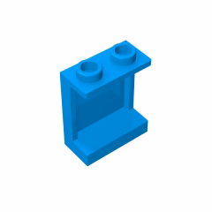 GOBRICKS GDS-785 Panel 1 x 2 x 2 with Side Supports - Hollow Studs - YWOBB