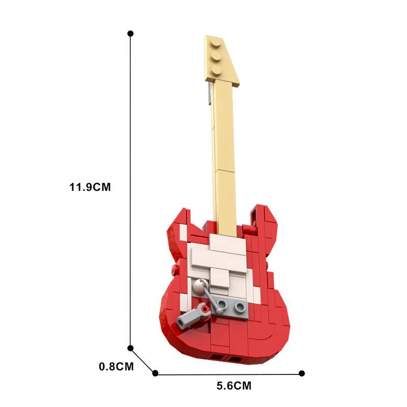 GOBRICKS MOC 93232 Fender Stratocaster - YWOBB