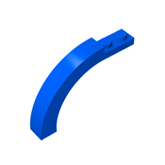 GOBRICKS GDS-720 Arch 1 x 6 x 3 1/3 Curved Top - YWOBB