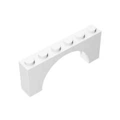 GOBRICKS GDS-678  Arch 1 x 6 x 2 - Medium Thick Top without Reinforced Underside - YWOBB