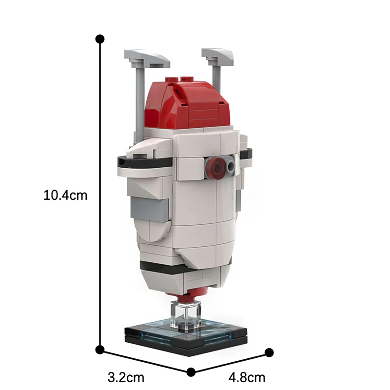 GOBRICKS MOC 66118 GO-4 security bot (from WALL-E) - YWOBB