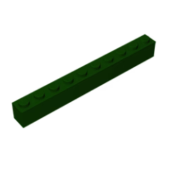 GOBRICKS GDS-537 Brick 1 x 10 - YWOBB