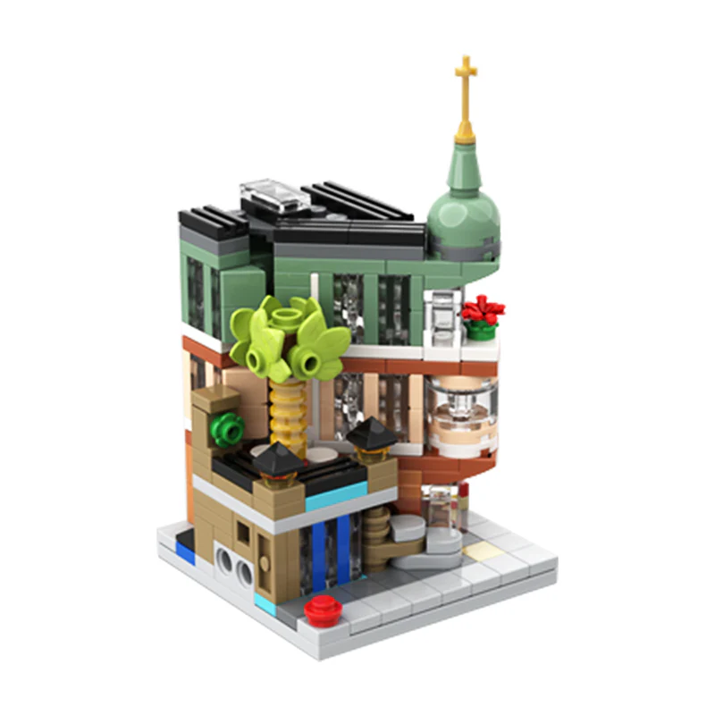 GOBRICKS MOC 99857 Mini Modular 10297 Boutique Hotel - YWOBB