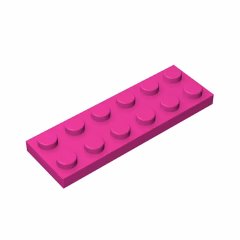 GOBRICKS GDS-512 Plate 2 x 6 - YWOBB