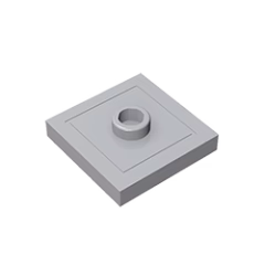 GOBRICKS GDS-805  Modified 2 x 2 with Groove and 1 Stud in Center - YWOBB