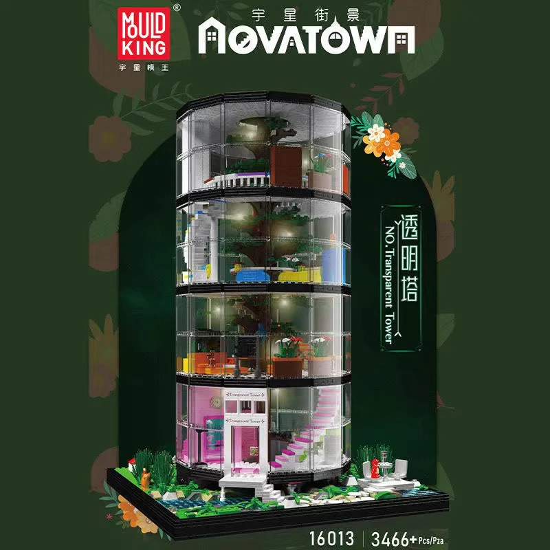 Mould King 16013 Transparent Tower - YWOBB