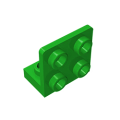 GOBRICKS GDS-642 Bracket 1 x 2 - 2 x 2 Inverted - YWOBB