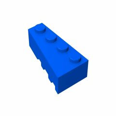 GOBRICKS GDS-592 Wedge 4 x 2 Left - YWOBB