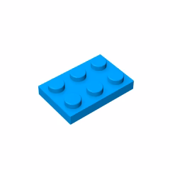 GOBRICKS GDS-510 Plate 2 x 3 - YWOBB