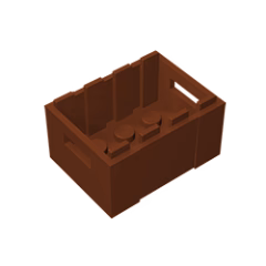 GOBRICKS GDS-1305 Crate 3 x 4 x 1 2/3 with Handholds - YWOBB