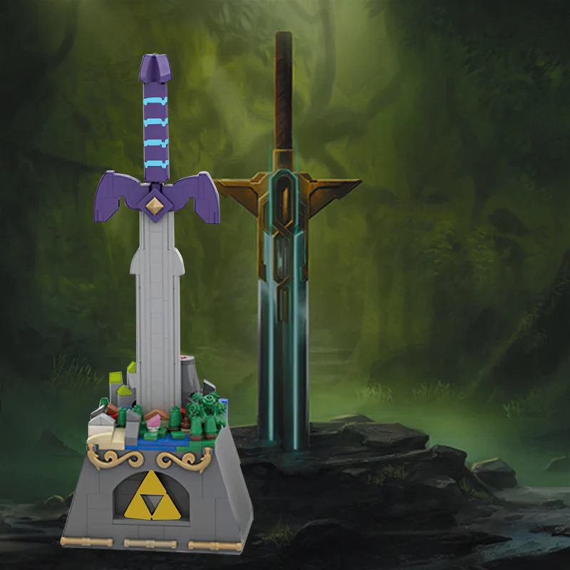GOBRICKS MOC 36344 Zelda MOC: The Master Sword & Dark Link Sword - YWOBB