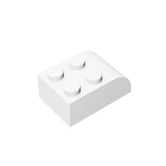 GOBRICKS GDS-722 Curved 3 x 2 x 1 with Four Studs - YWOBB