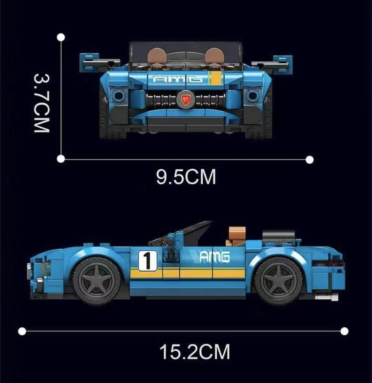 Mould King 27045-27048 Mini Luxury Car - YWOBB