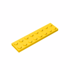 GOBRICKS GDS-513 Plate 2 x 8 - YWOBB