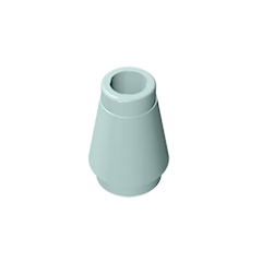 GOBRICKS GDS-606 Cone 1 x 1 without Top Groove - YWOBB