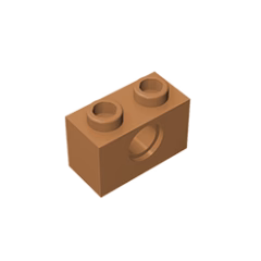 GOBRICKS GDS-623  Brick 1 x 2 with Hole - YWOBB