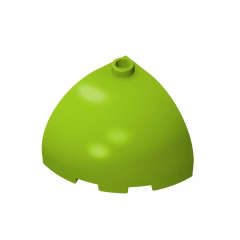 GOBRICKS GDS-1078 Round Corner 3 x 3 x 2 Dome Top - YWOBB