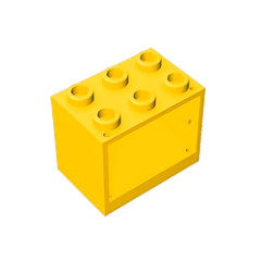 GOBRICKS GDS-1299 Cupboard 2 x 3 x 2 - Hollow Studs - YWOBB