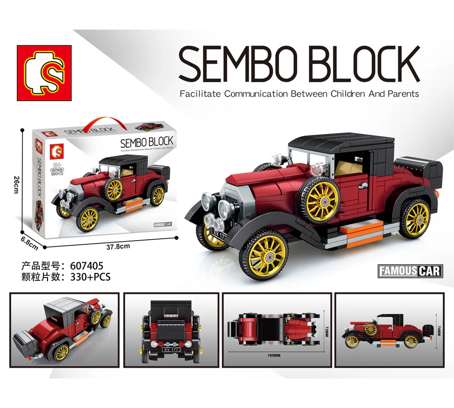 SEMBO 607404 - 607407 Classic Cars - YWOBB