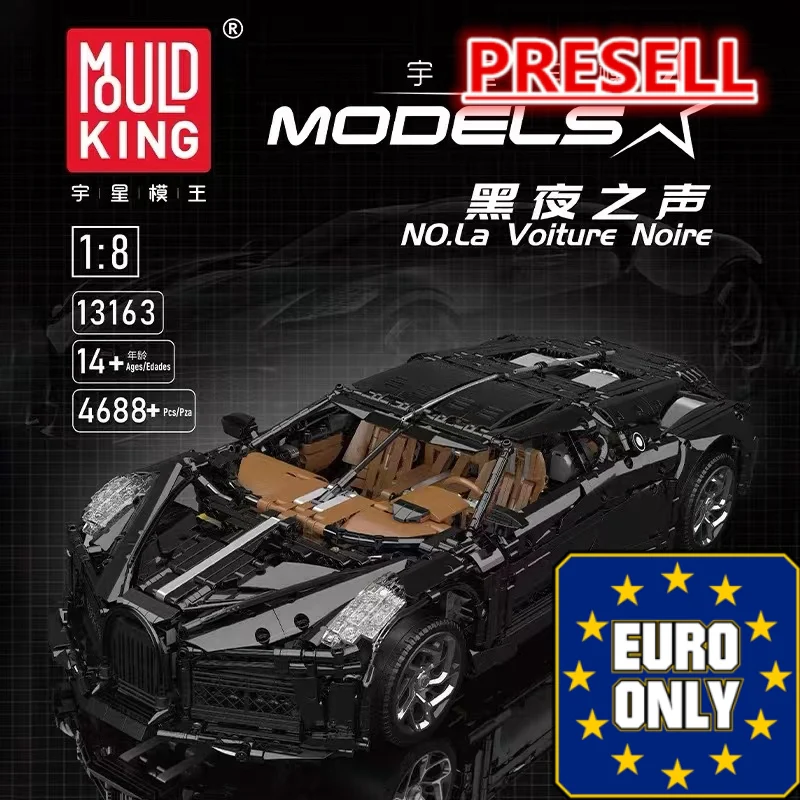 Mould King 13163S Bugatti La Voiture Noire OVP EU Warehouse Version - YWOBB