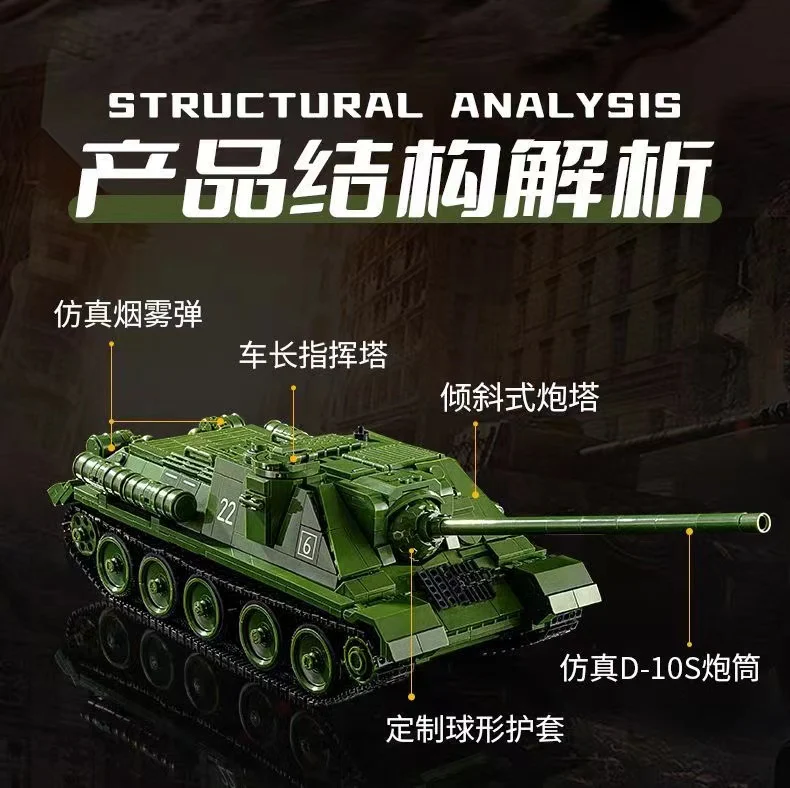 PANLOS 632022 SU-100 Tank Destroyer - YWOBB