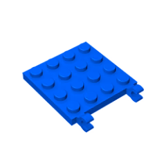 GOBRICKS GDS-758 Modified 4 x 4 with 2 Open O Clips - YWOBB