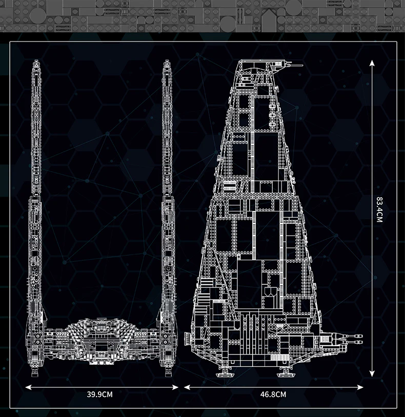 Mould King 21011 UCS Command Shuttle (Upsilon Shuttle) - YWOBB