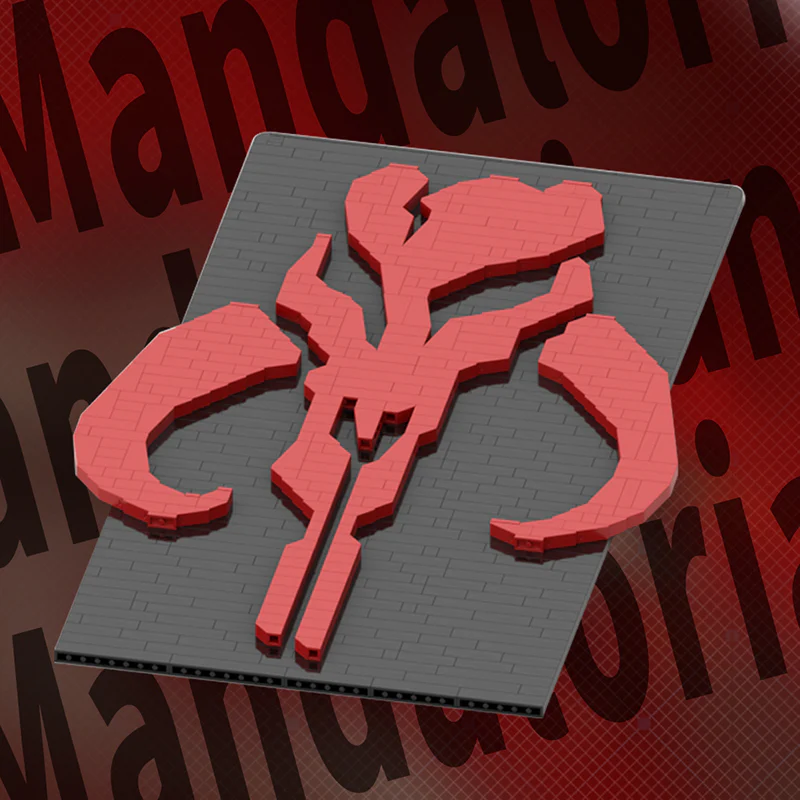 GOBRICKS MOC 28639 Mandalorian totem - YWOBB