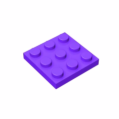 GOBRICKS GDS-518 Plate 3 x 3 - YWOBB