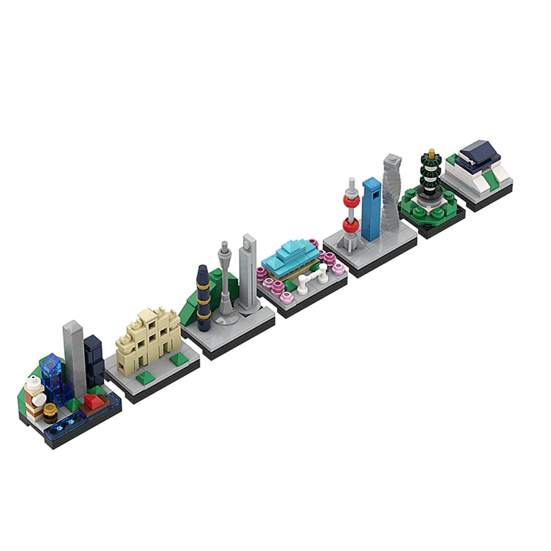 GOBRICKS MOC A0162Y02 China Skyline B - YWOBB
