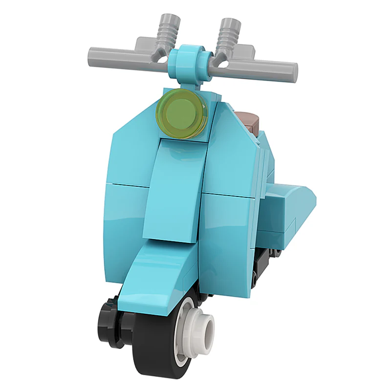 GOBRICKS MOC A0163Y01 05 Fresh Motorcycle Sheep - YWOBB