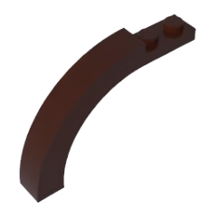 GOBRICKS GDS-720 Arch 1 x 6 x 3 1/3 Curved Top - YWOBB