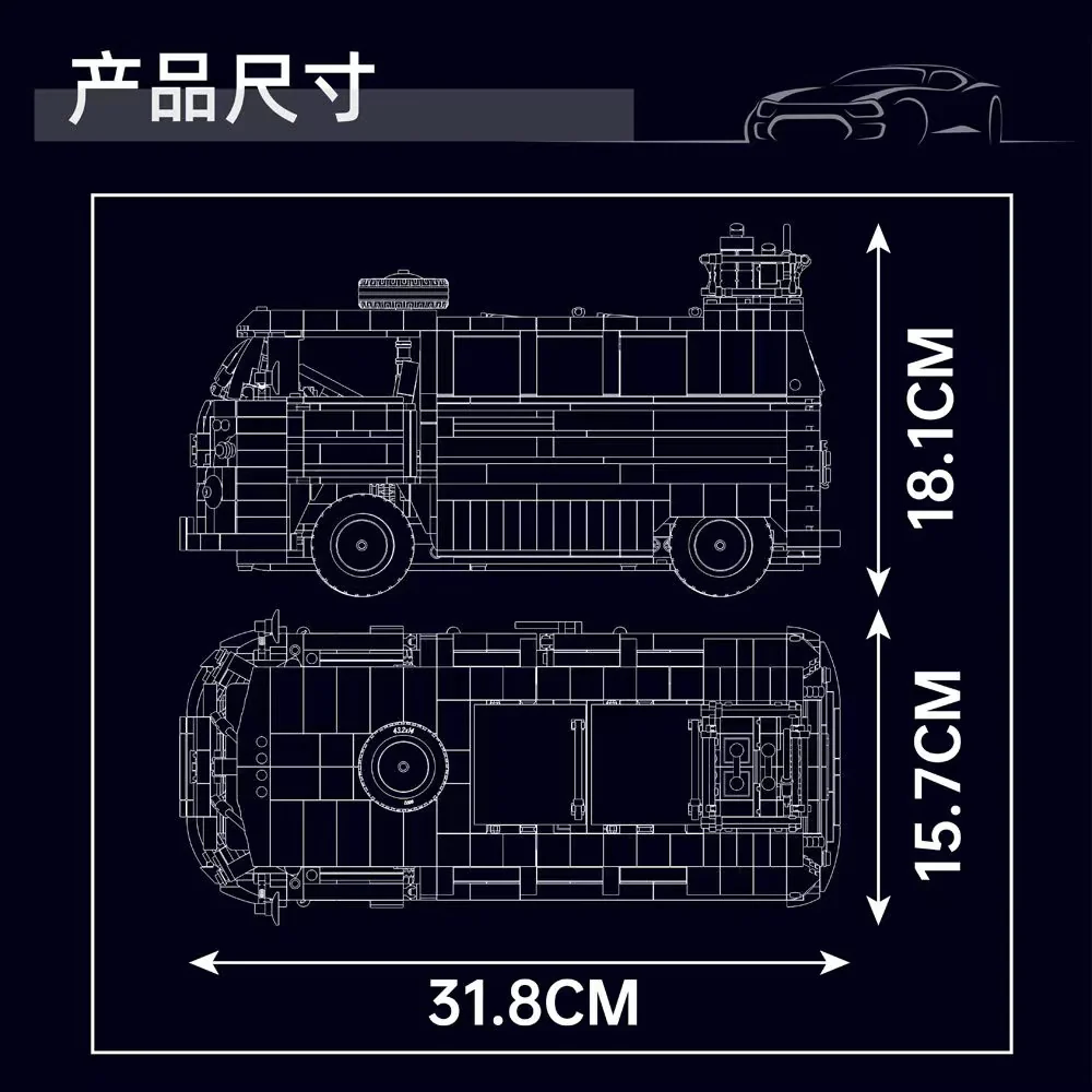 Mould King 10030 T1 van - YWOBB