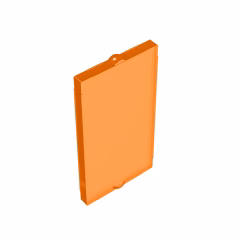 GOBRICKS GDS-879 Glass for Window 1 x 2 x 3 Flat Front - YWOBB