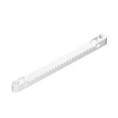 GOBRICKS GDS-1169 Gear Rack 1 x 13 with Axle and Pin Holes - YWOBB
