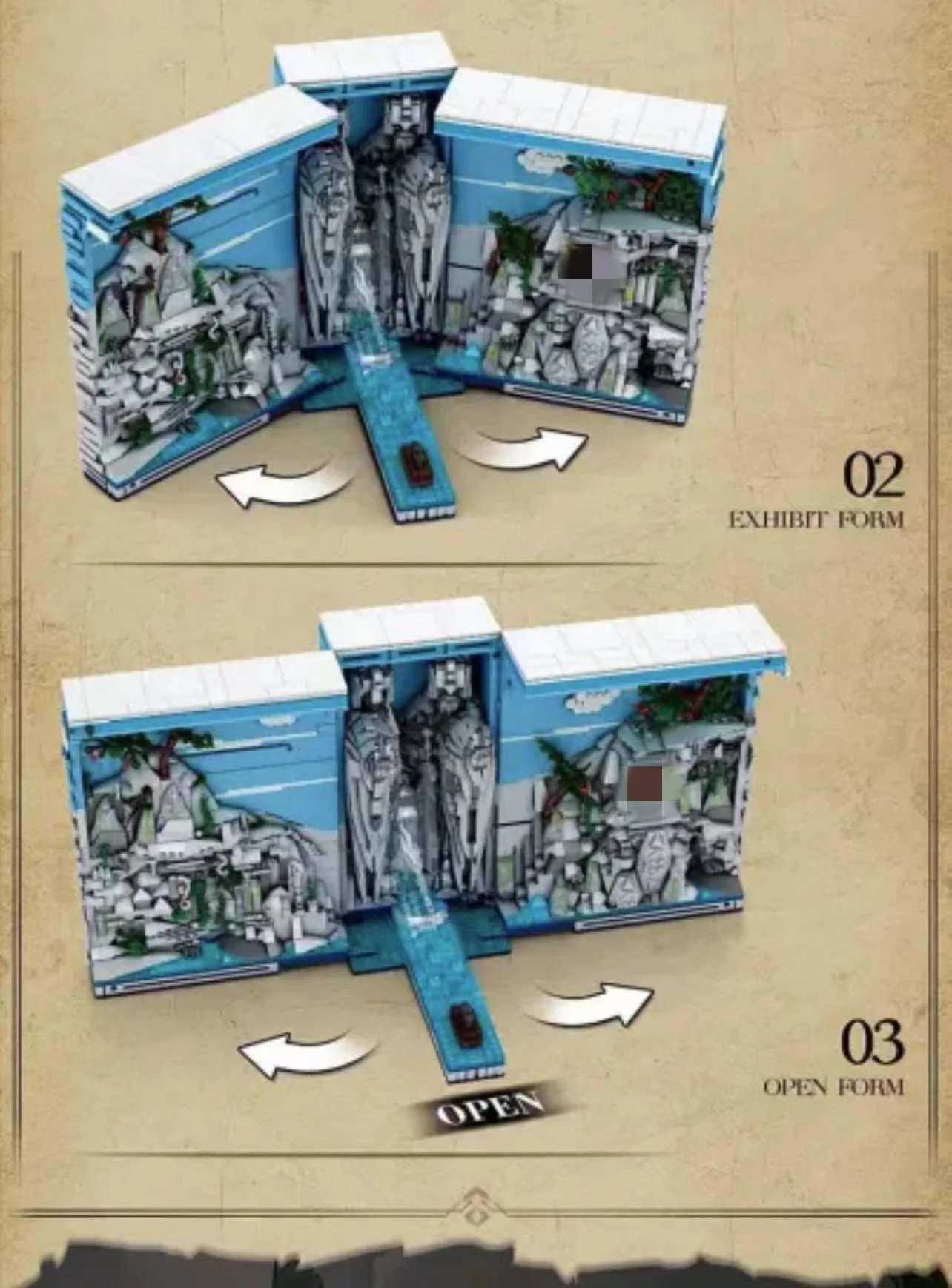 Reobrix 66039 Book Of The Kings Fantasy Bookcase - YWOBB