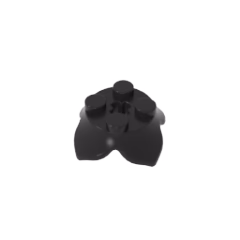 GOBRICKS GDS-2043 Plant Leaves 2 x 2 with 4 Petals and Axle Hole - YWOBB