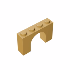 GOBRICKS GDS-680  Arch 1 x 4 x 2 - YWOBB