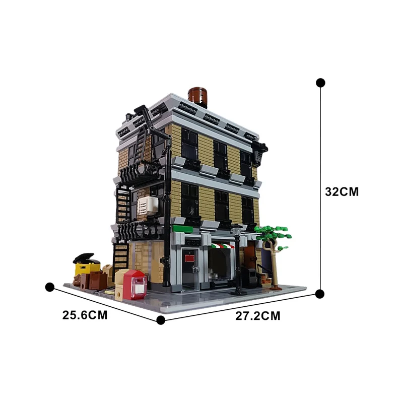 GOBRICKS MOC 162822 Peter Parker's Apartment Modular Building - YWOBB